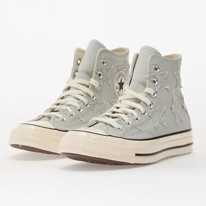 NEW Converse Chuck 70 Hi Star Patch Shoes in Rainwashed Grey M 6 7 W 8 9